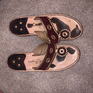 Maroon and Gold Jack Rogers